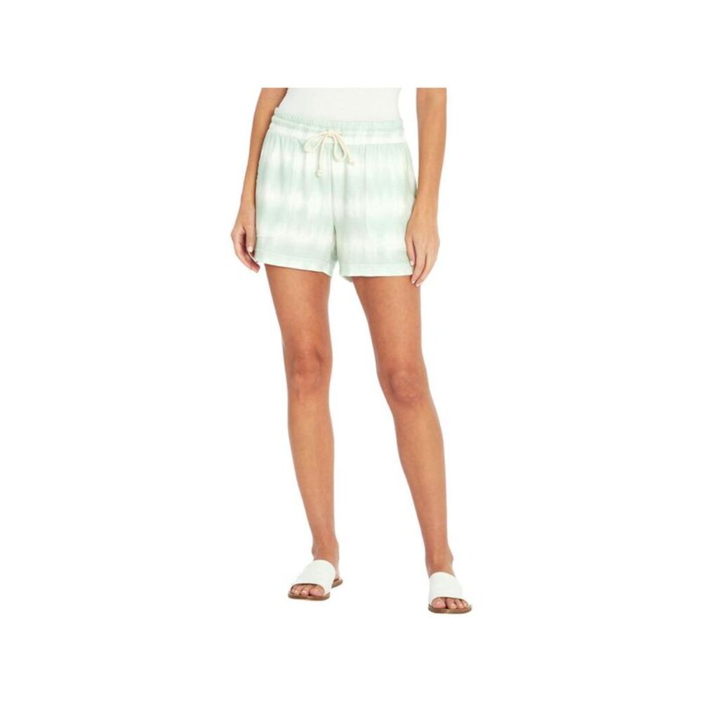 THREE DOTS Womens Green Pocketed Smocked Drawstring Waist Tie Dye Shorts XS - Picture 1 of 1